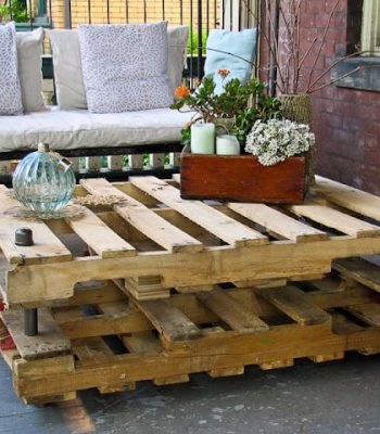 Industrial-Look Pallet Coffee Table