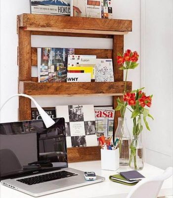 DIY Pallet Shelves