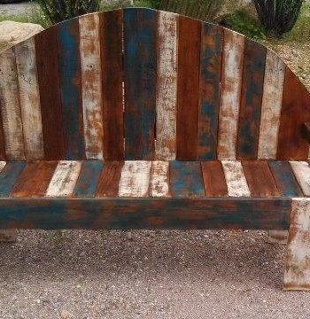 Rustic Pallet Bench