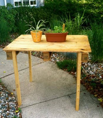 diy pallet garden table