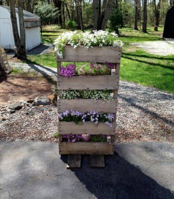 recycled pallet planter