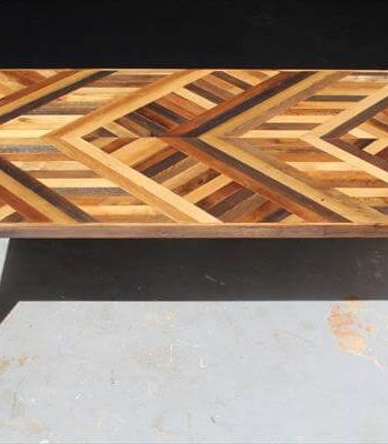 resurrected pallet chevron dining table