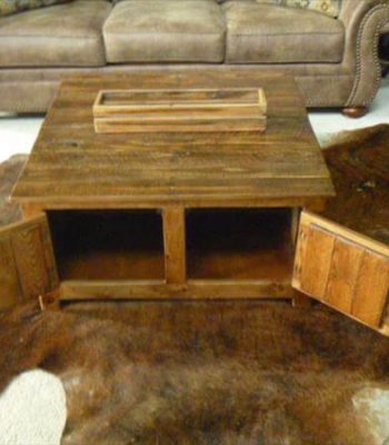 upcycled pallet coffee table with storage