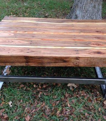 handmade industrial pallet coffee table