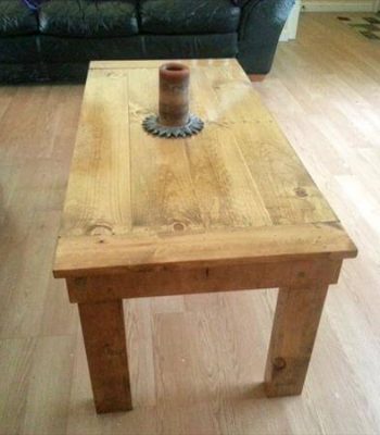 repurposed pallet coffee table