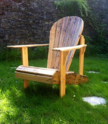 recycled pallet adirondack chair