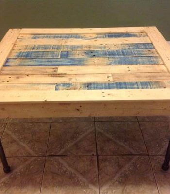 reclaimed squared pallet coffee table