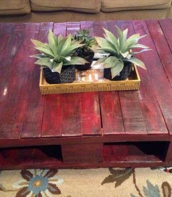 recycled pallet coffee table