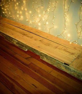 diy pallet x-long bench