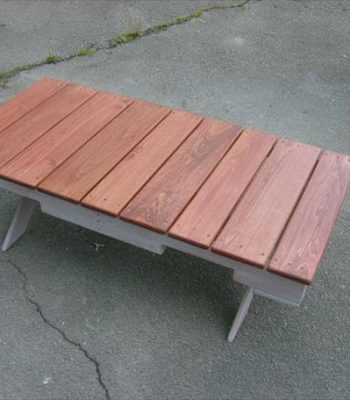 recycled pallet custom built coffee table