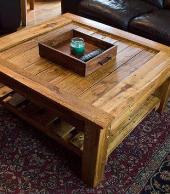 handcrafted pallet industrial coffee table