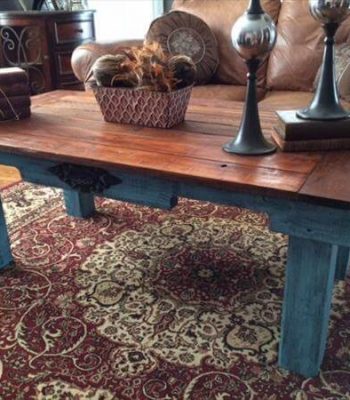 handcrafted pallet coffee table