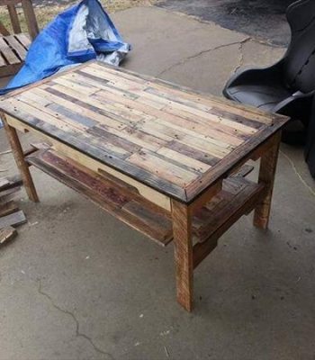 recycled pallet coffee table