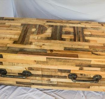 recycled pallet custom built coffee table