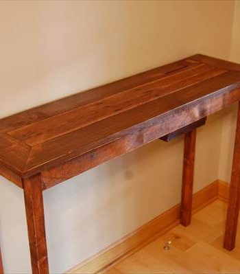 recycled pallet console table