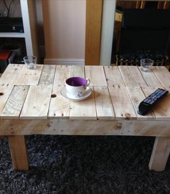 wooden pallet coffee table