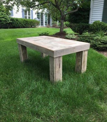 handcrafted pallet coffee table