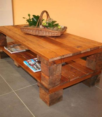 recycled pallet coffee table