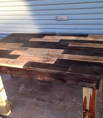 Rustic pallet dining table