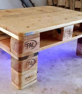 Wooden pallet coffee table