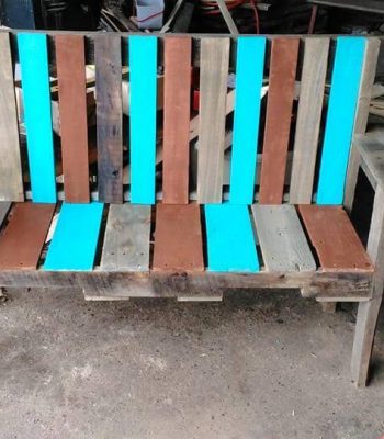 diy pallet garden bench seat