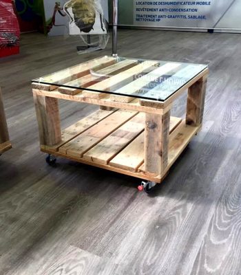 handmade wooden pallet mini coffee table