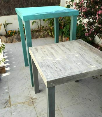 rustic pallet mini tables or stands